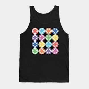 Rainbow/White Circles Tank Top